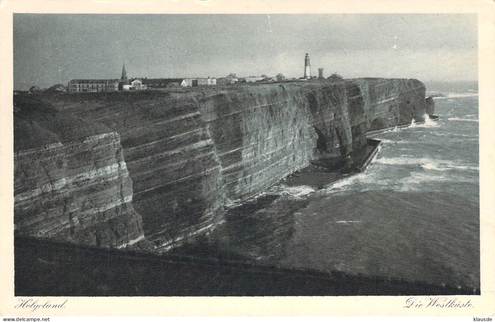 Helgoland - Westküste 1926 - Helgoland