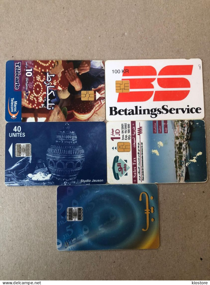 5 Different Cards Lot - Sammlungen