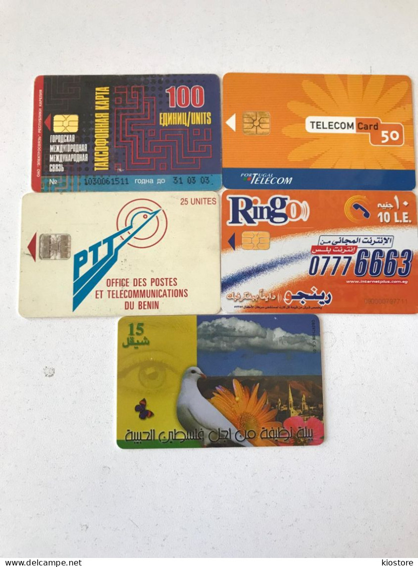 5 Different Phonecards - Collezioni