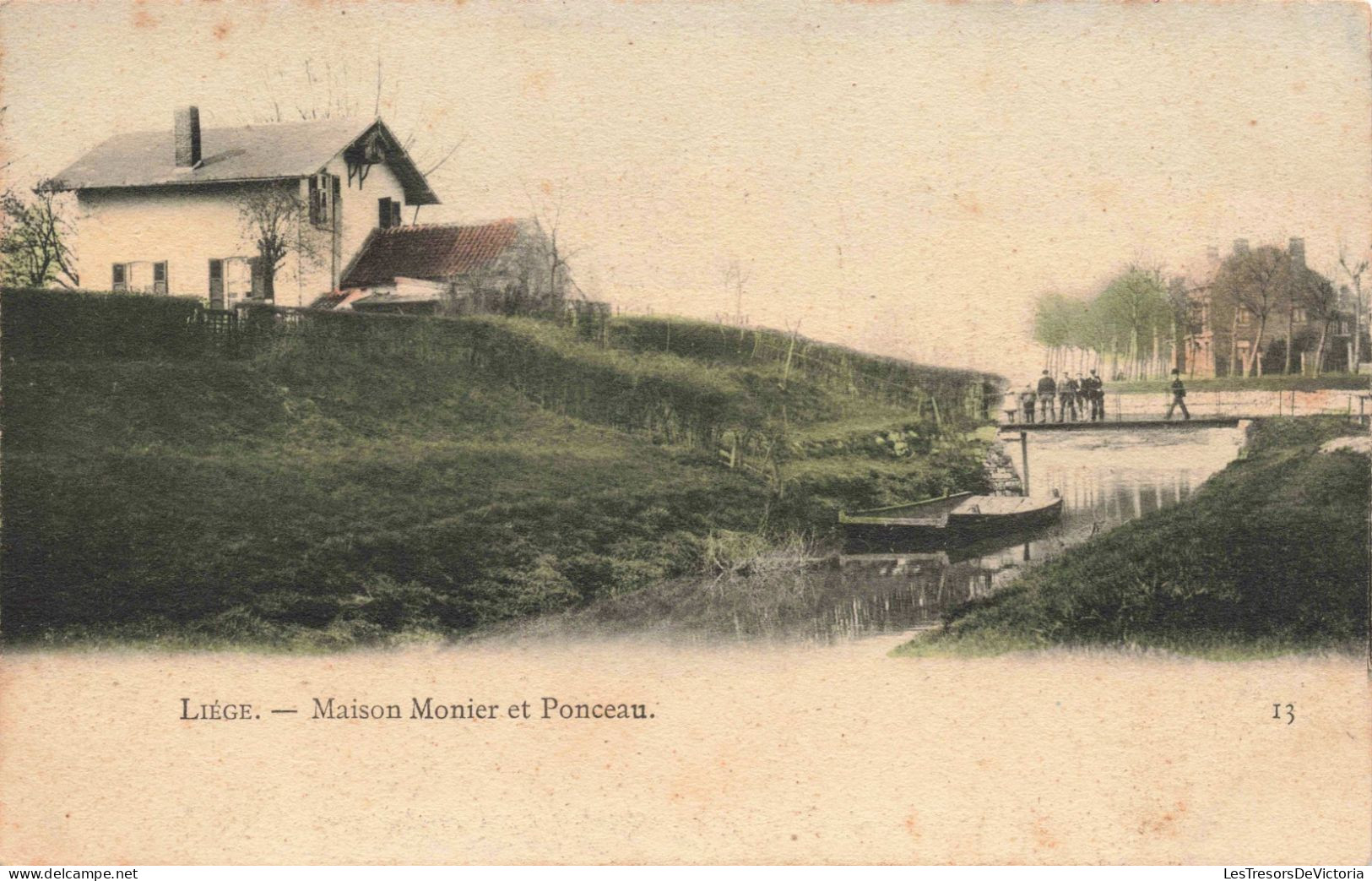 Belgique - Liège - Maison Monier Et Ponceau  - Colorisé - Animé  Carte Postale Ancienne - Liege