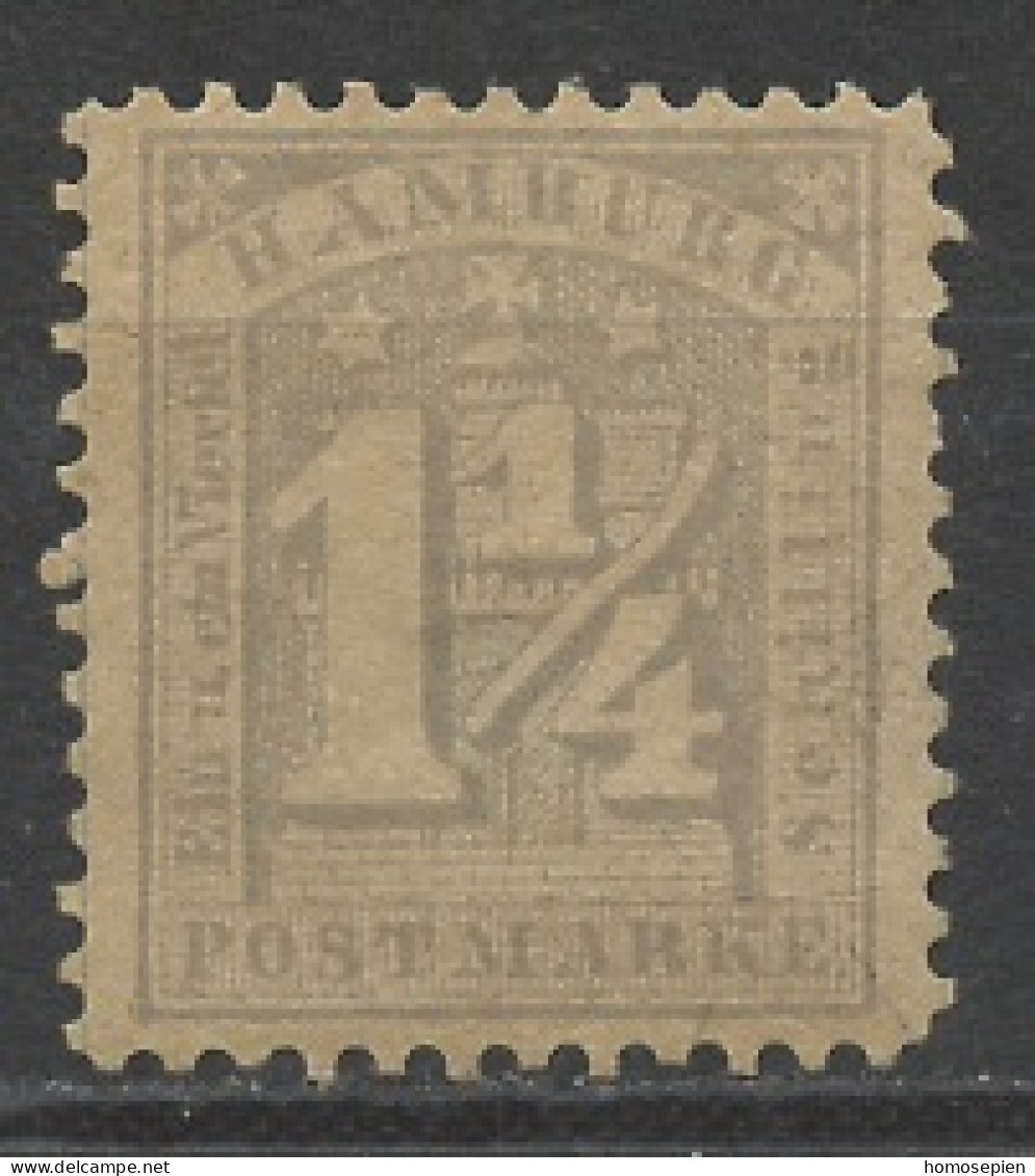 Allemagne Hambourg - Germany - Deutschland 1864  Y&T N°9a - Michel N°12 Nsg - 1,25s Chiffre - Hamburg