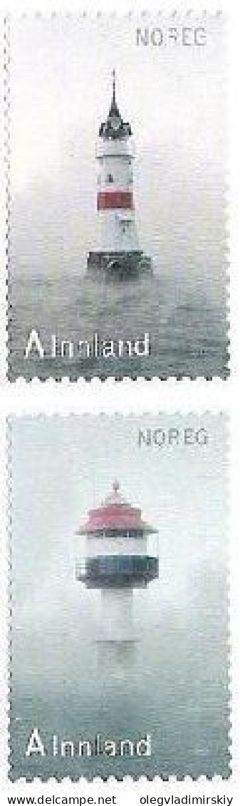 Norway Norvege Norwegen 2012 Lighthouses Set Of 2 Stamps Mint - Ongebruikt