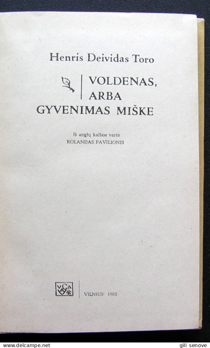 Lithuanian Book / Voldenas, Arba Gyvenimas Miške Toro 1985 - Novelas