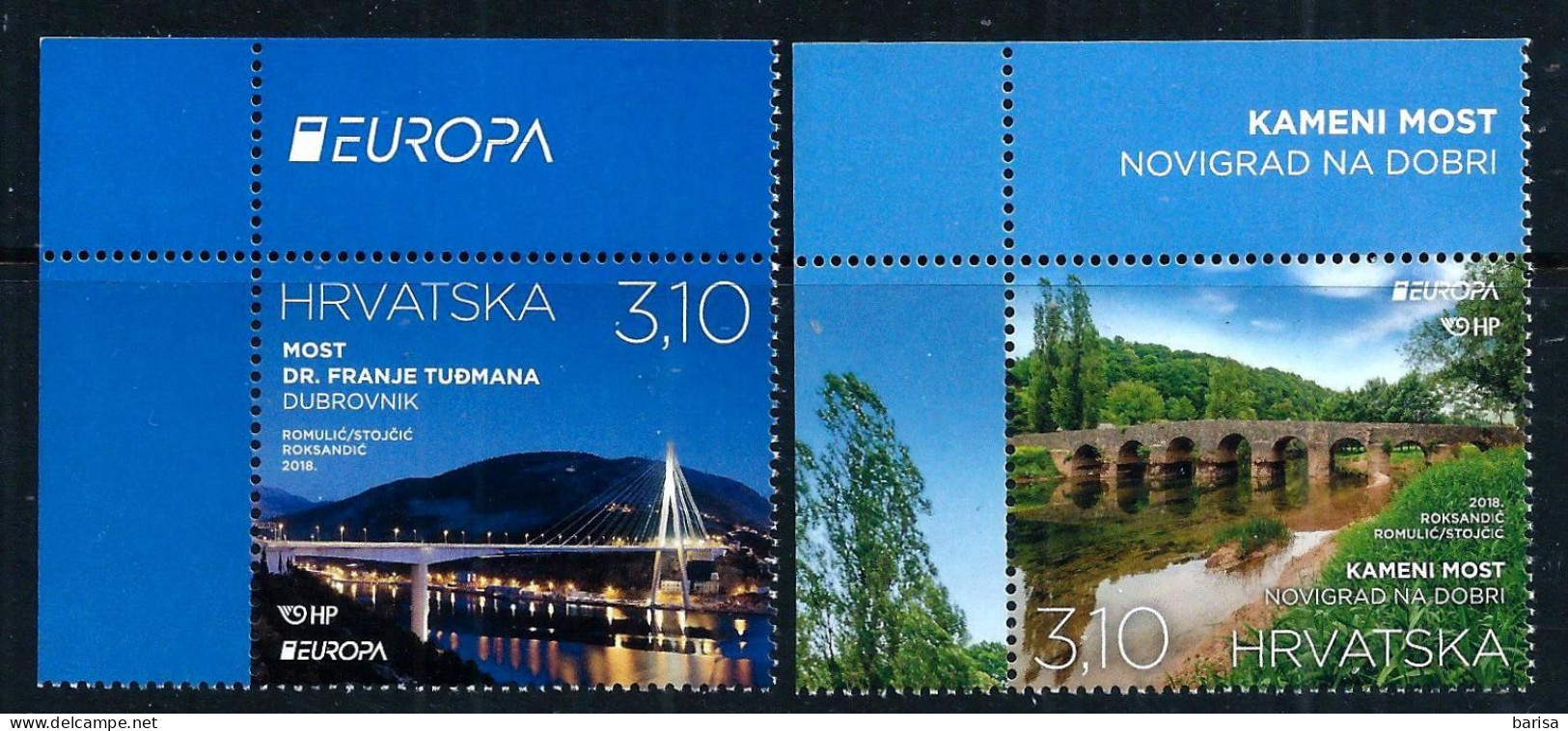 Croatia 2018: Europa-CEPT;  Bridges ** MNH - 2018