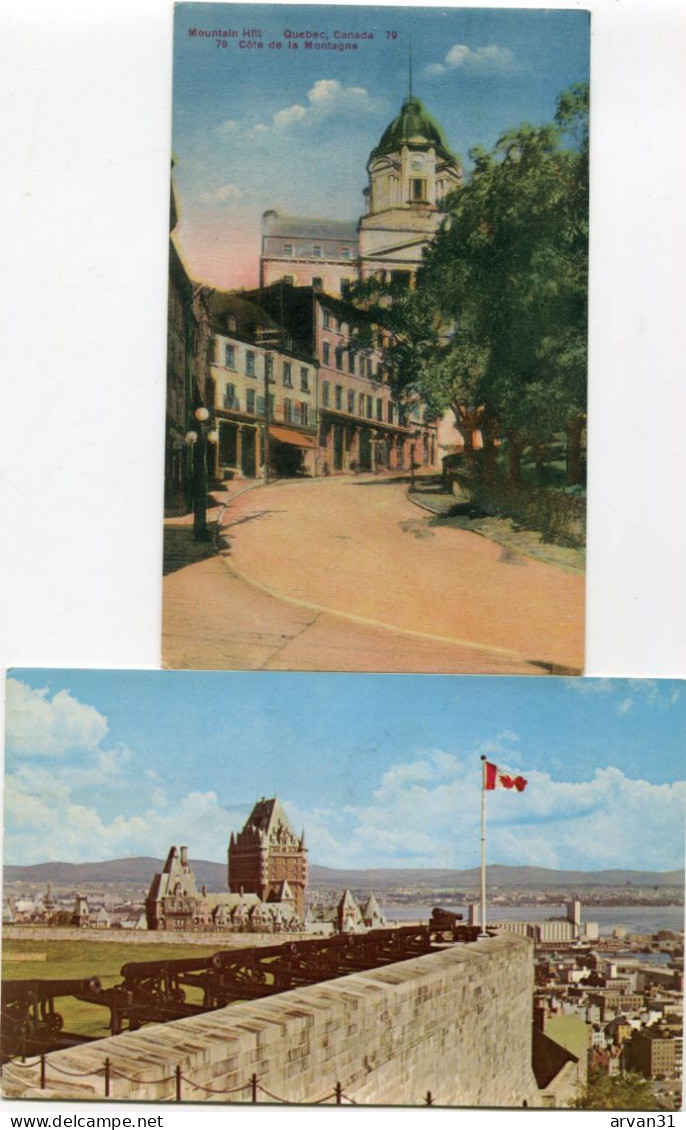 QUEBEC  -    LOT De 2  CPA (2)  - - Québec - La Cité