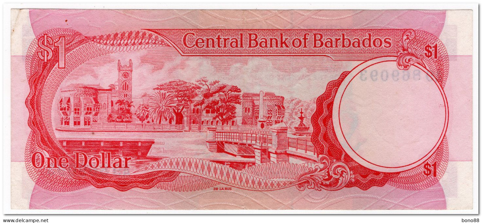 BARBADOS,1 DOLLAR,1973,P.29,VF-XF - Barbades