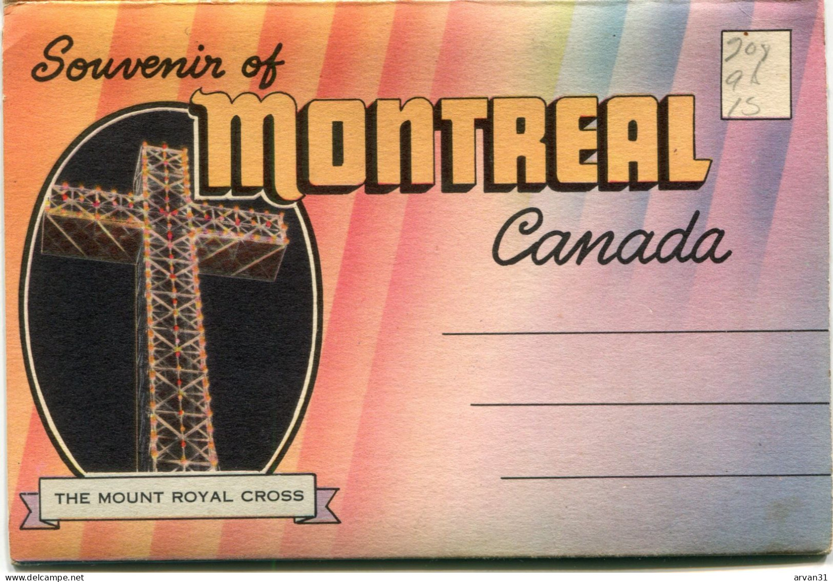 SOUVENIR Of MONTREAL -  DEPLIANT De 18 VUES  ==============> PORT GRATUIT  - - Montreal