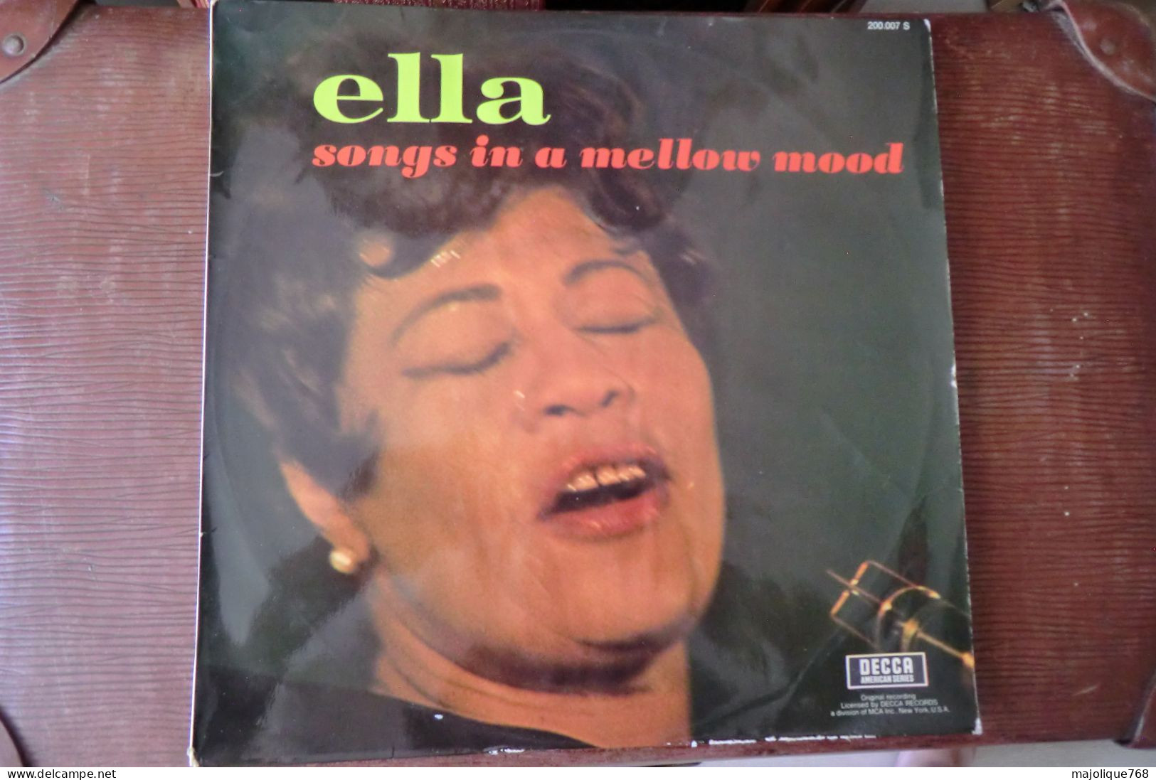 : Disque 33T - Ella Fitzgerald With Ellis Larkins  - Ella Songs In A Mellowmood - DECCA - 200.007 S - France 1966 - - Jazz