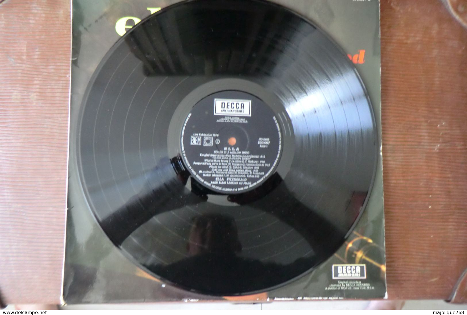 : Disque 33T - Ella Fitzgerald With Ellis Larkins  - Ella Songs In A Mellowmood - DECCA - 200.007 S - France 1966 - - Jazz
