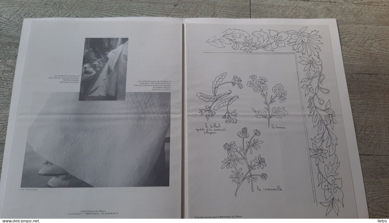 102 motifs de boutis dessinés adaptés madame Gaussen 50 planches provence lot 3 livres broderie mode