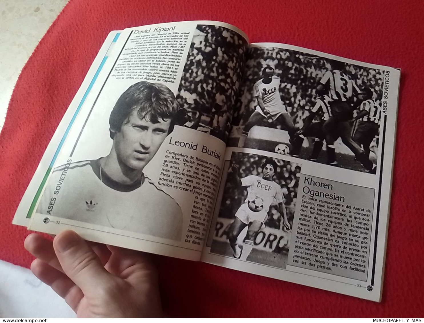 ANTIGUA REVISTA MAGAZINE FÚTBOL 24 SELECCIONES DE ORO ESPAÑA 82 Nº 11 UNIÓN SOVIÉTICA BLOKHIN CCCP URSS USSR SOVIET UNIO - [4] Themen