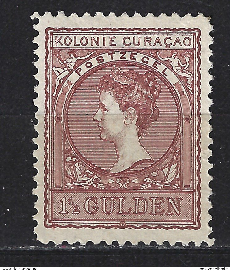 Nederlandse Antillen Curacao 42 MLH Ong ; Queen Koningin Reine Reina Wilhelmina 1906 - Curaçao, Nederlandse Antillen, Aruba