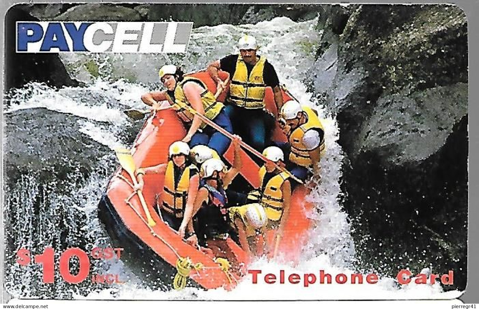 CARTE-PREPAYEE-FACTICE-TURC-PAYCELL-10$-RAFTING-Plastic FIN-TBE - Dschungel