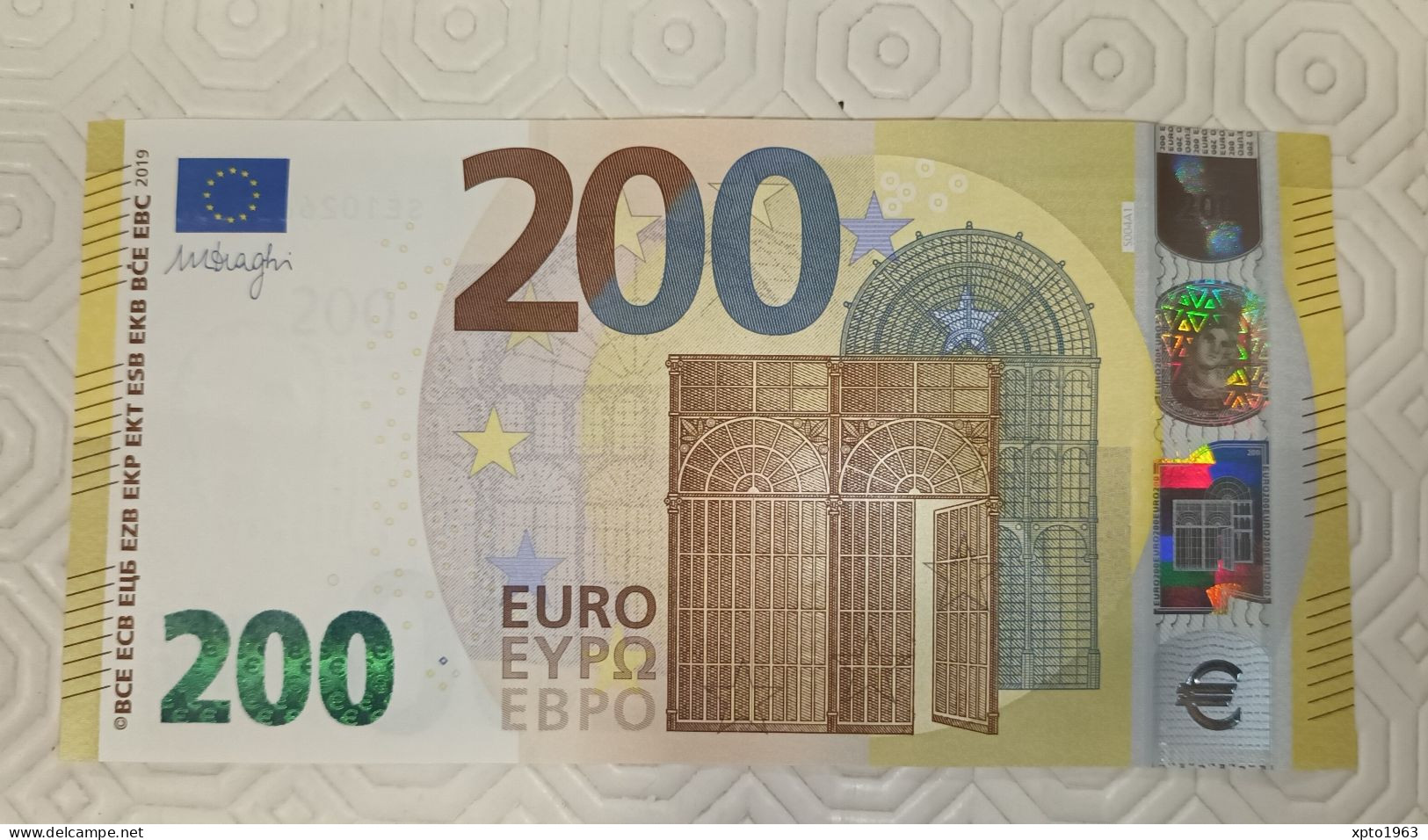 200 EURO - ITALIA - S004 A1 - SE1026807094  - (Draghi) NEUF - UNC - 200 Euro