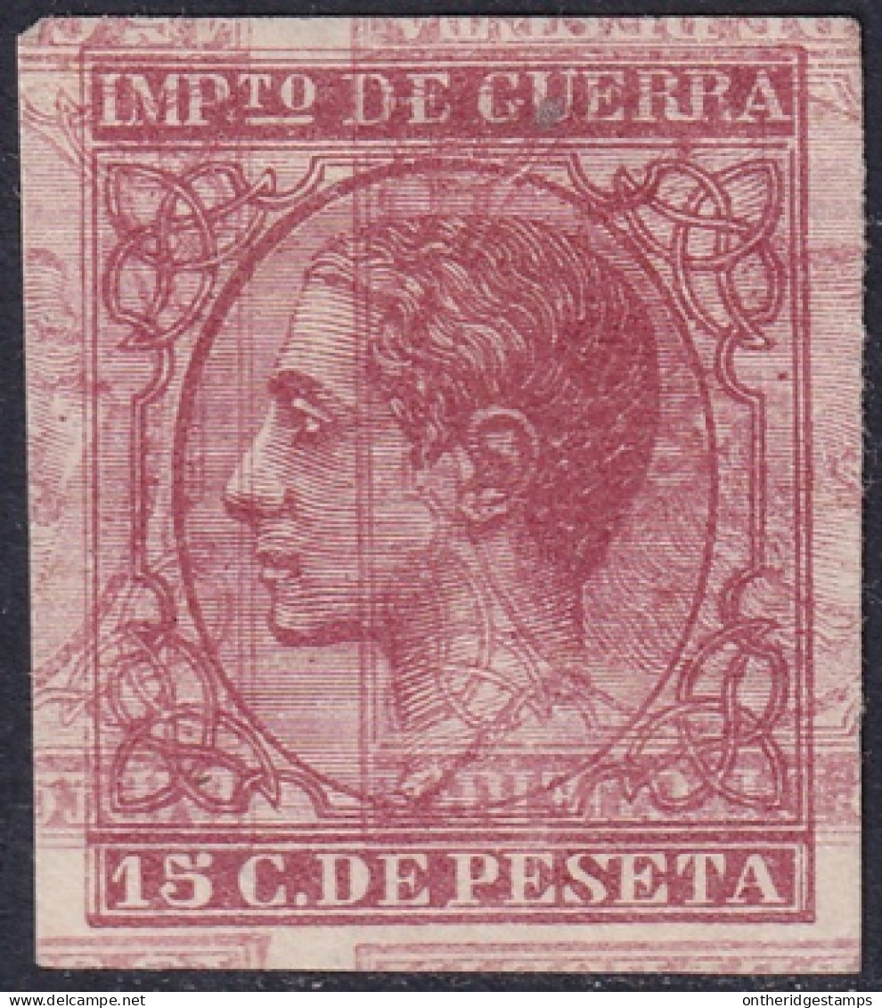 Spain 1877 Sc MR10 España Ed 188s MNG(*) Double Inverted Impression (maculatura) - Tasse Di Guerra