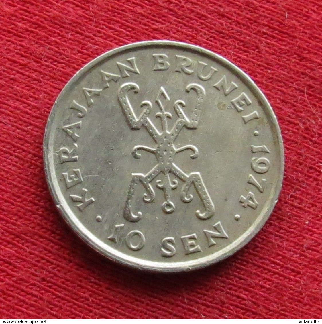 Brunei 10 Sen 1974 KM# 11 Lt 1010 *VT - Brunei