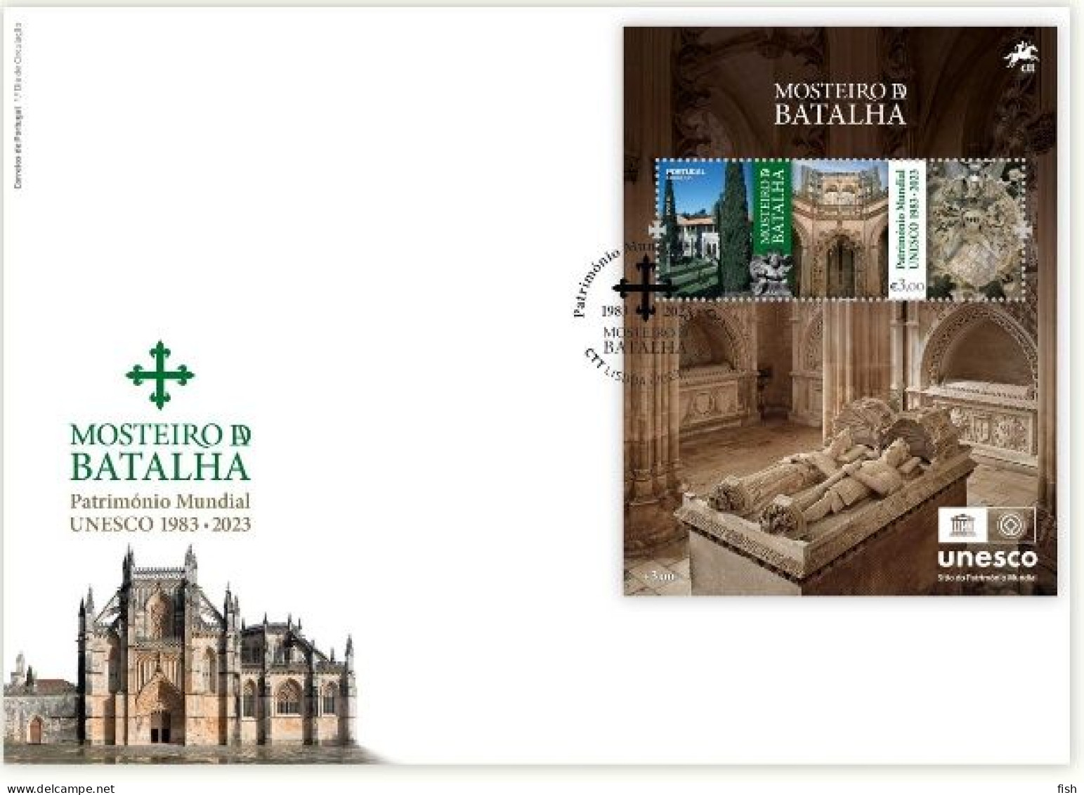 Portugal & FDCB Mosteiro Da Batalha, UNESCO, Património Mundial Da Humanidade 2023 (68681) - FDC