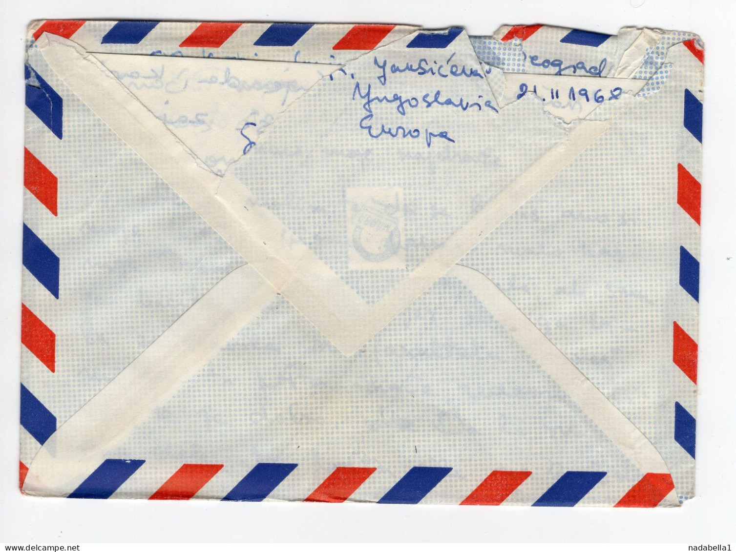 1968. YUGOSLAVIA,SERBIA,BELGRADE TO US,MIXED FRANKING,OLD AND NEW DINNAR - Luftpost