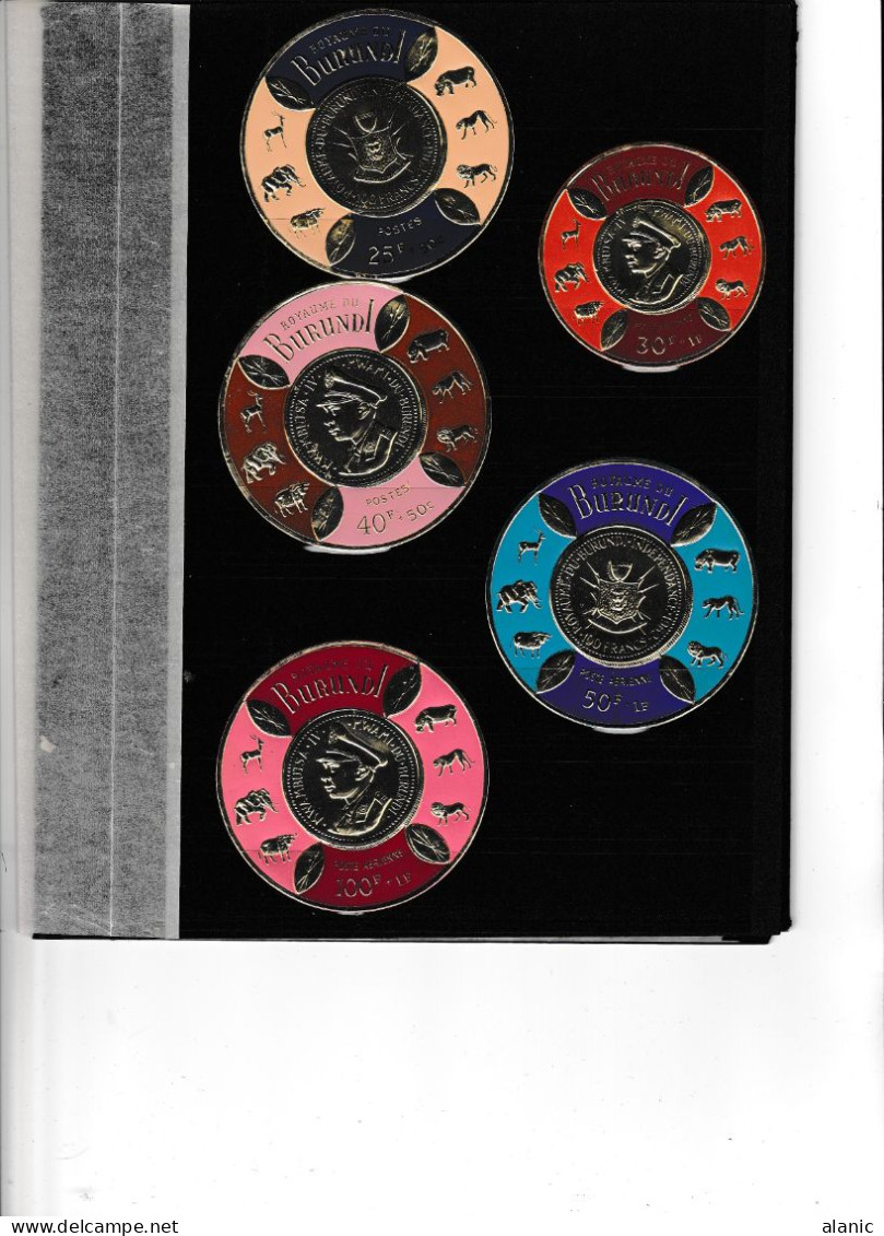 BURUNDI 1965 - Y&T 146/53 A 17/24 - Pieces Or Commémorative - Neuf ** Sans Charnière - Unused Stamps