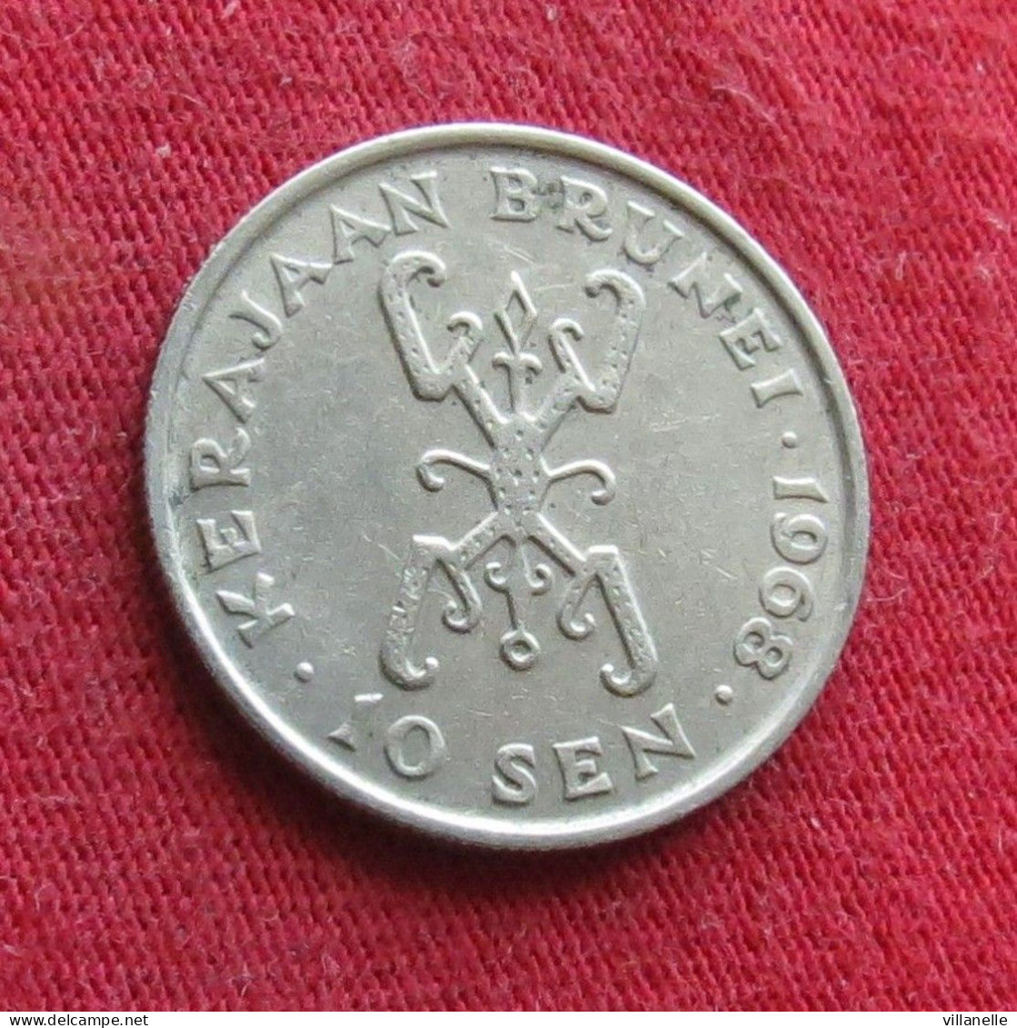 Brunei 10 Sen 1968 KM# 11 Lt 690 *VT - Brunei