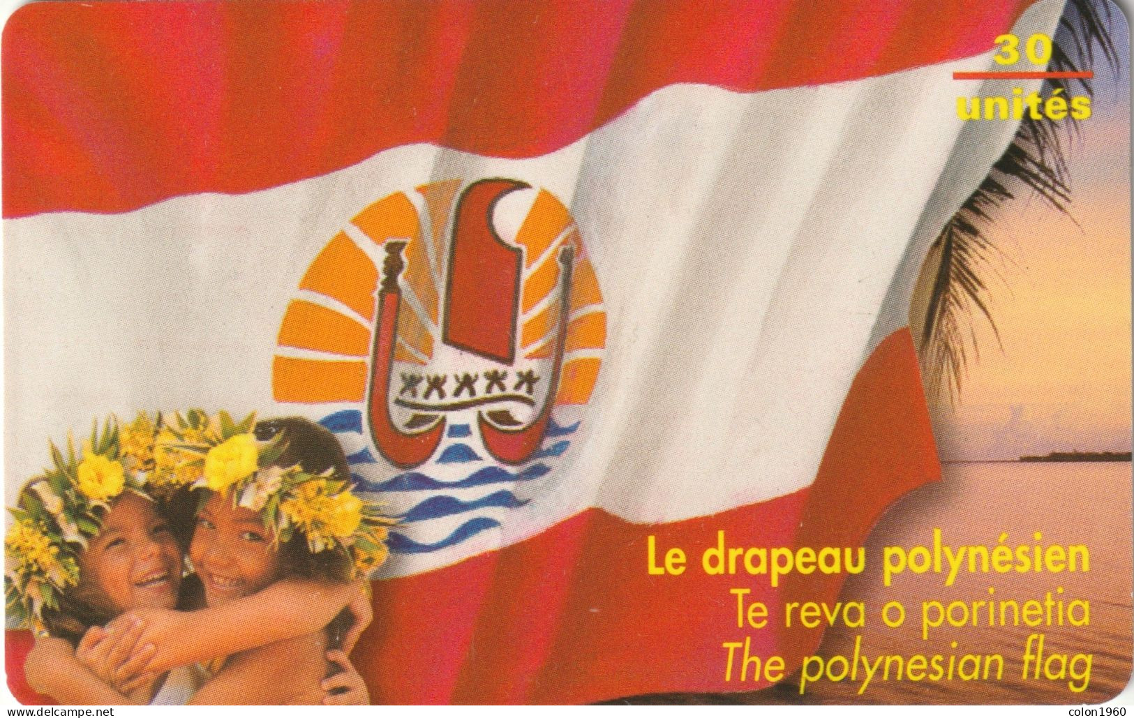 POLINESIA FRANCESA. FP074. The Polynesian Flag. 1998-08. 60000 Ex. (027) - Polynésie Française