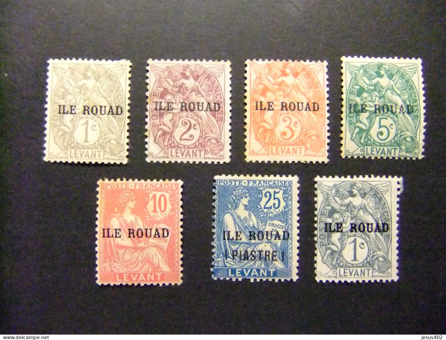 ROUAD 1916 SELLOS DE LEVANTE SOBRECARGADOS ILE ROUAD YVERT 4 / 8 MH +11 + 46 MH - Unused Stamps