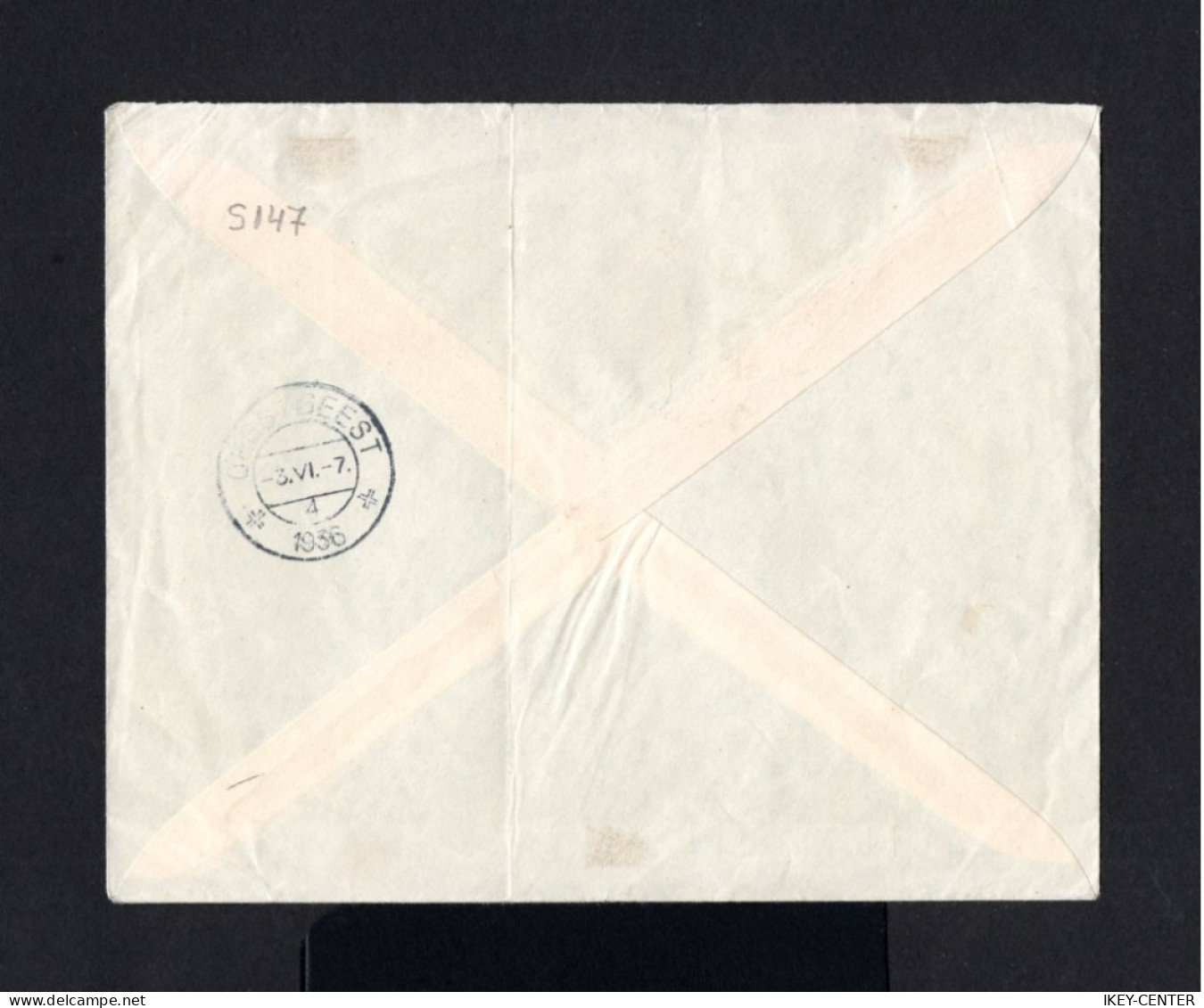 S147-SURINAME-REGISTERED COVER PARAMARIBO To OEGSTGEEST (holland) 1936.WWII.ENVELOPPE RECOMMANDEE PAYS BAS - Storia Postale