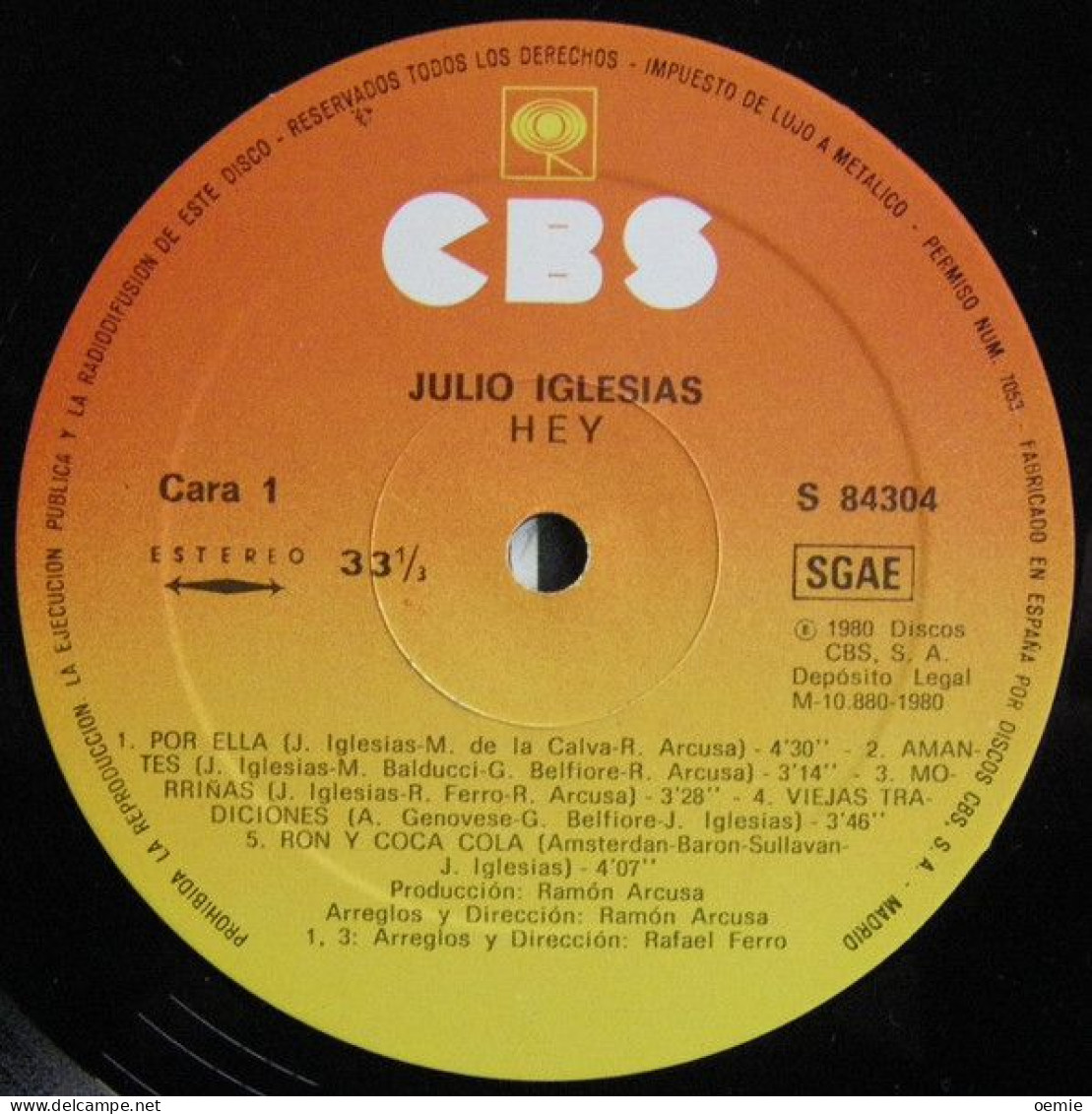 JULIO IGLESIAS  °  HEY - Andere - Spaans