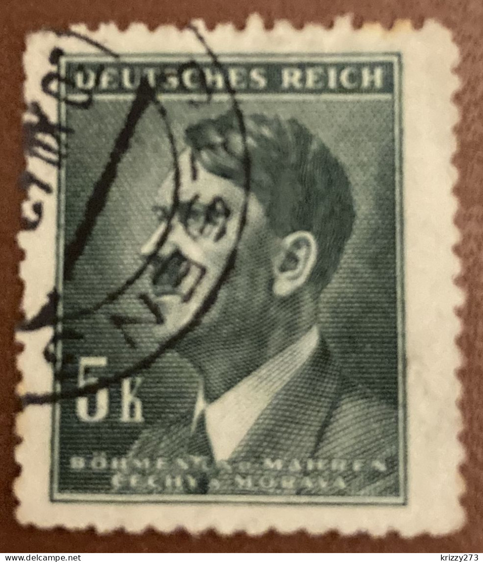 Bohemia & Moravia 1942 Adolf Hitler, 1889-1945 5.00 K - Used - Used Stamps