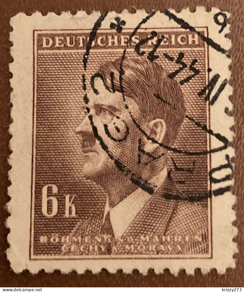 Bohemia & Moravia 1942 Adolf Hitler, 1889-1945 6.00 K - Used - Used Stamps