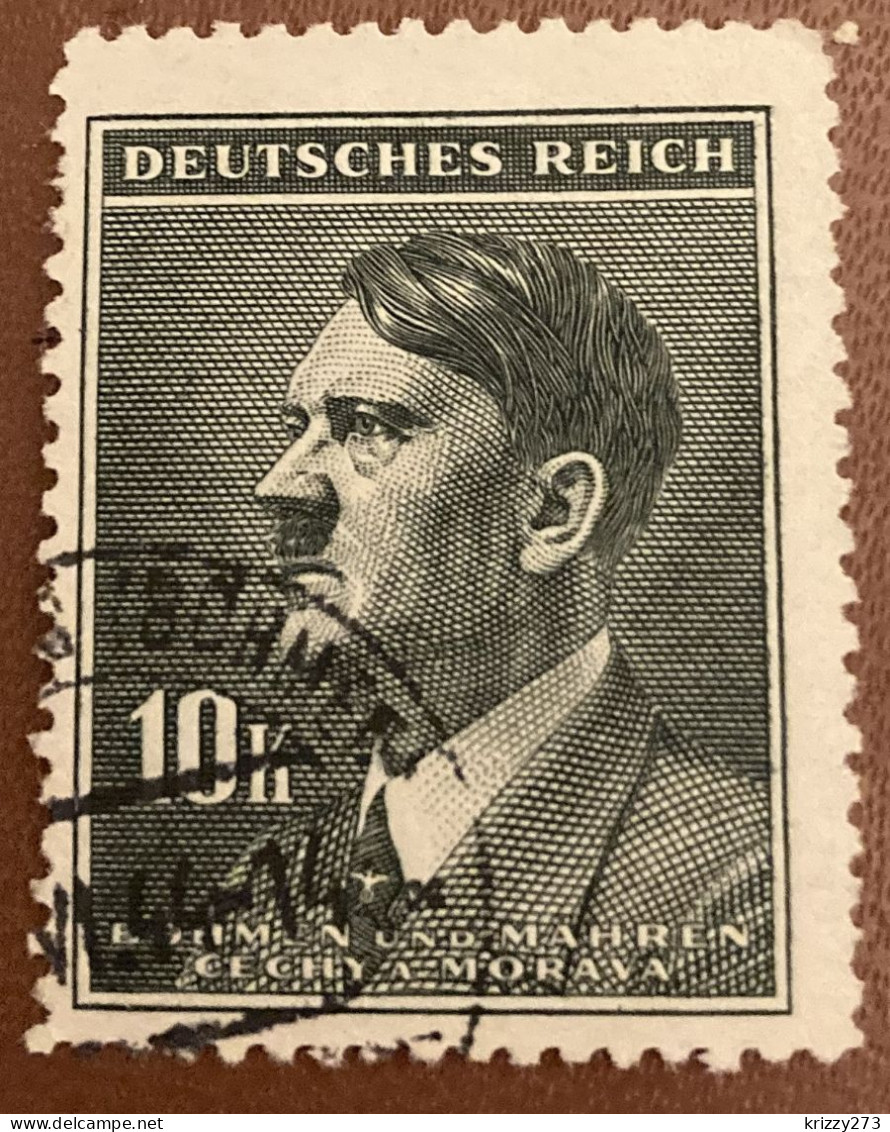 Bohemia & Moravia 1942 Adolf Hitler, 1889-1945 10.00 K - Used - Used Stamps