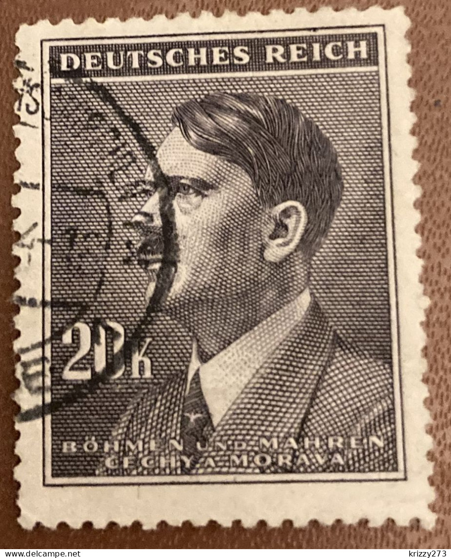 Bohemia & Moravia 1942 Adolf Hitler, 1889-1945 20.00 K - Used - Used Stamps