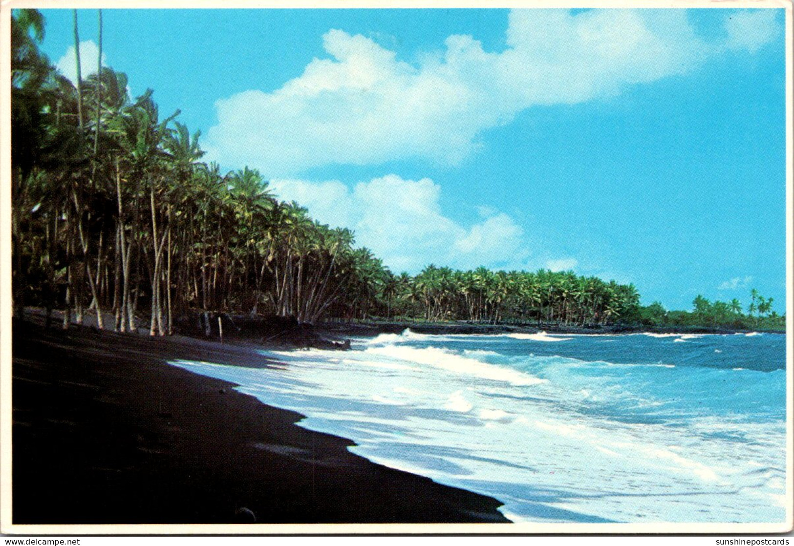 Hawaii Big Island Black Sands Of Kalapana Beach Scene - Big Island Of Hawaii