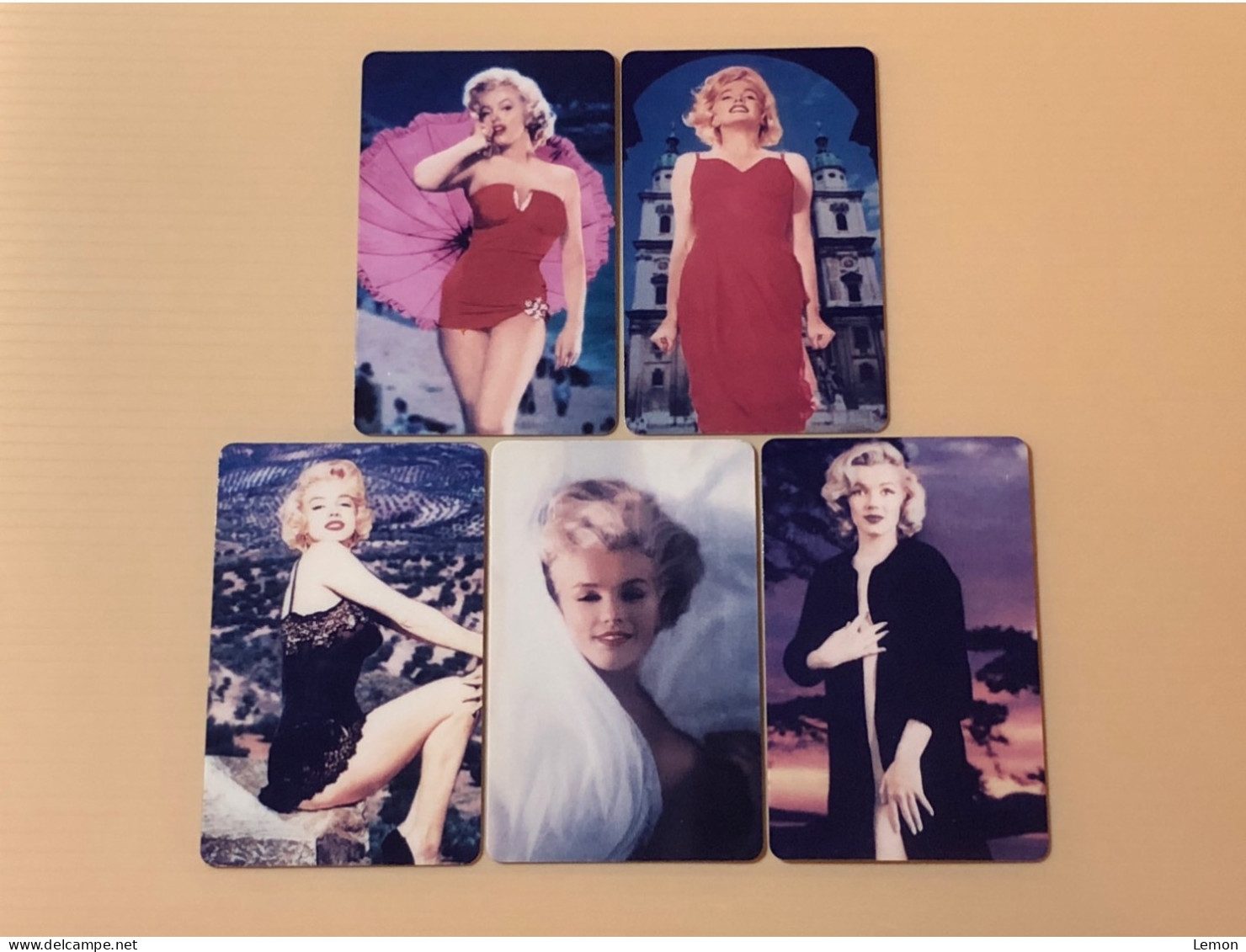 Mint USA UNITED STATES America Prepaid Telecard Phonecard, Marilyn Monroe Sample Card, Set Of 5 Mint Sample Cards - Collections