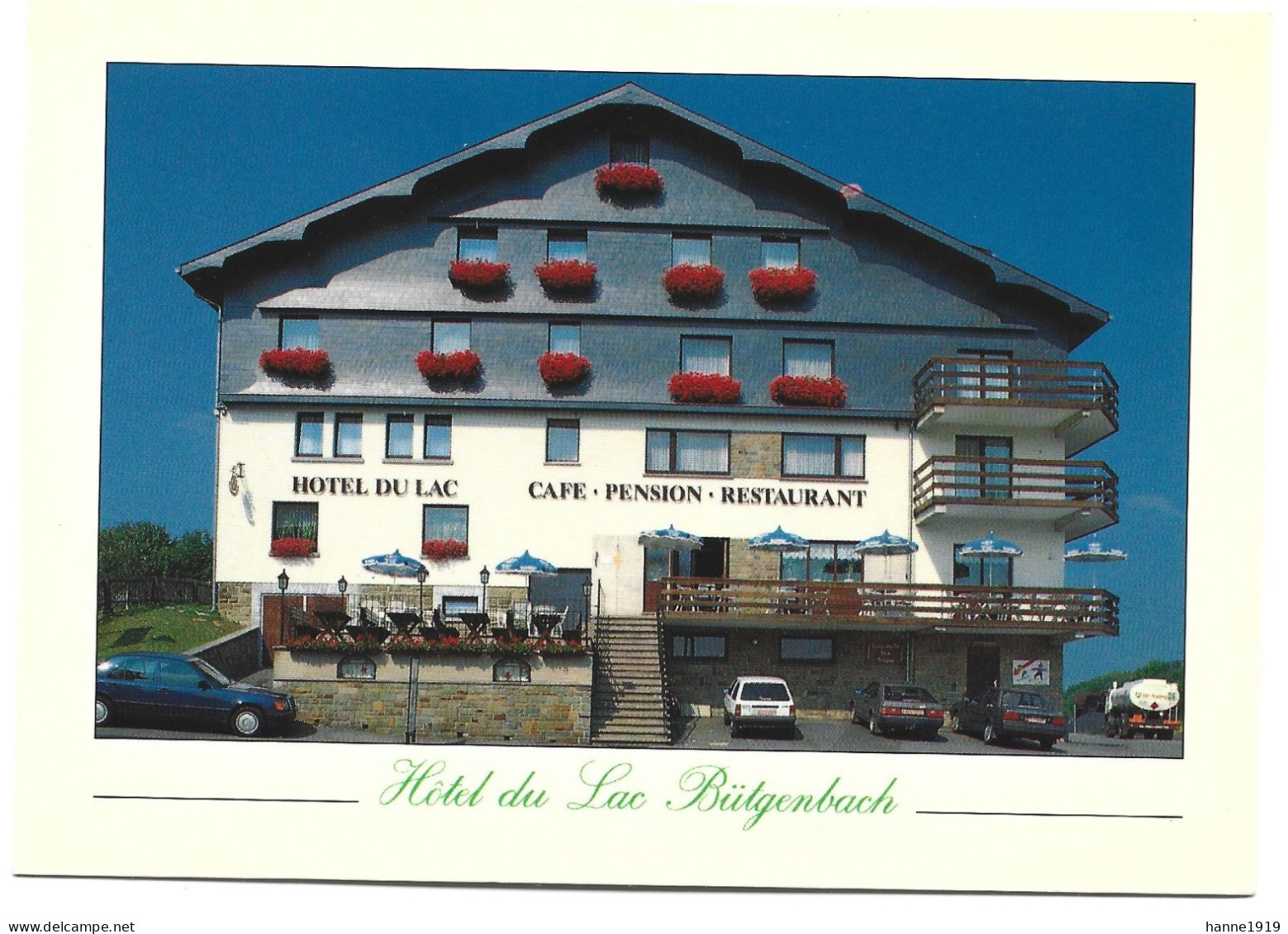 Butgenbach Photo Carte Café Pension Restaurant Hotel Du Lac Htje - Bütgenbach