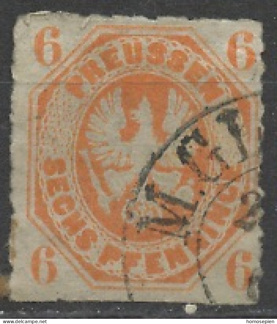 Allemagne Prusse - Germany - Deutschland 1861-65 Y&T N°16 - Michel N°15 (o) - 6p Armoirie - Postfris