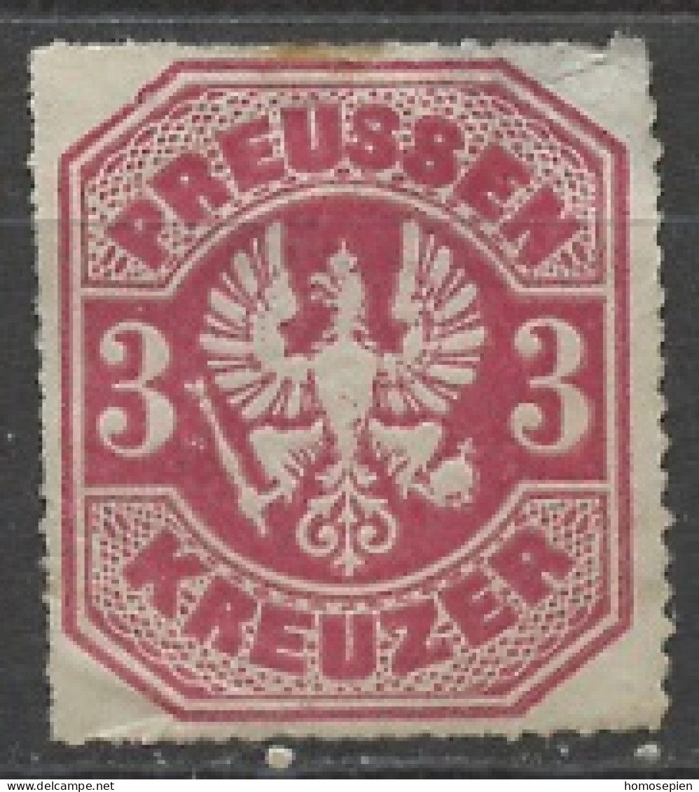 Allemagne Prusse - Germany - Deutschland 1867 Y&T N°25 - Michel N°24 Nsg - 3k Armoirie - Neufs