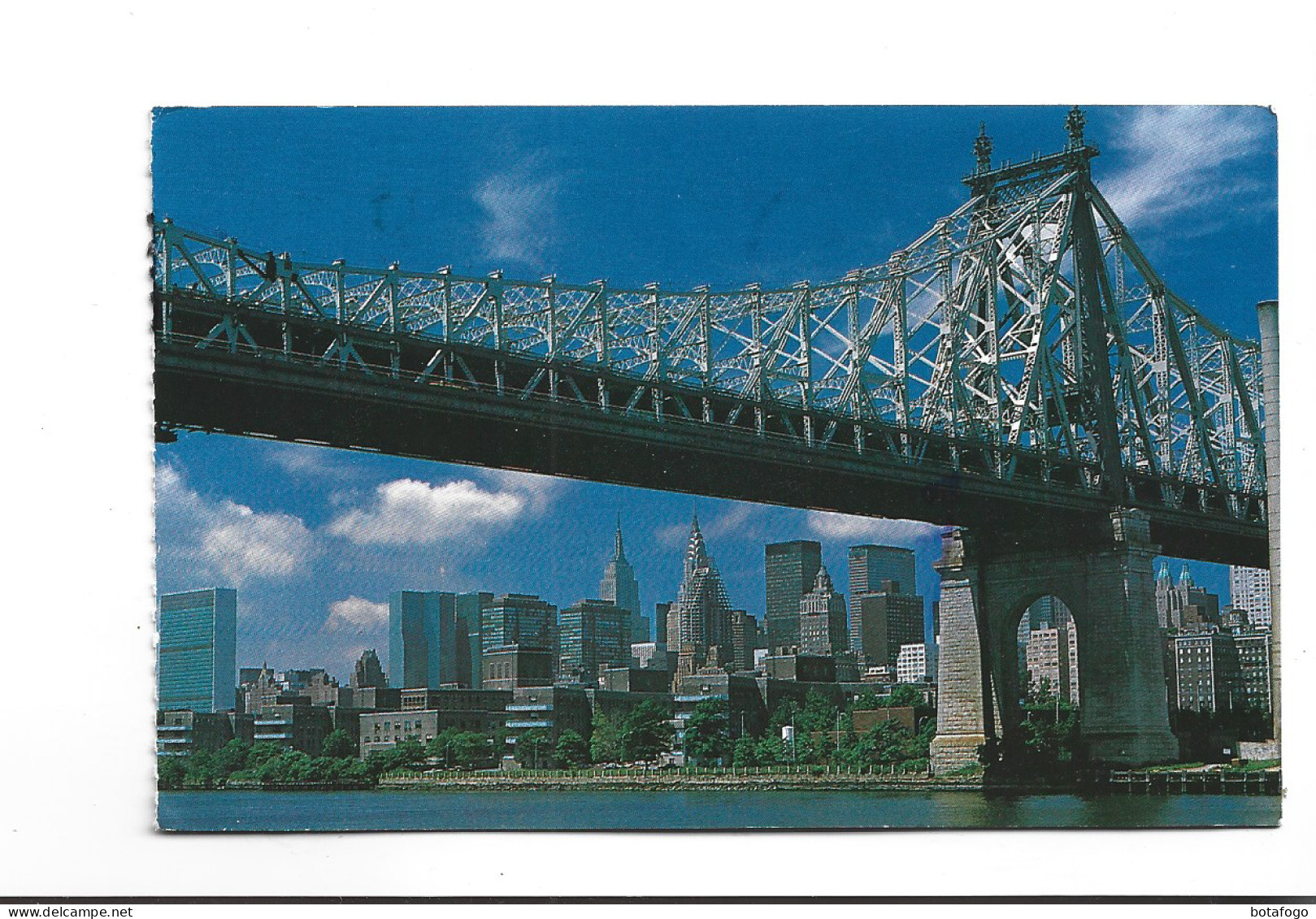 CPA THE QUEENSBORO BRIDGE (voir Timbre) - Bruggen En Tunnels