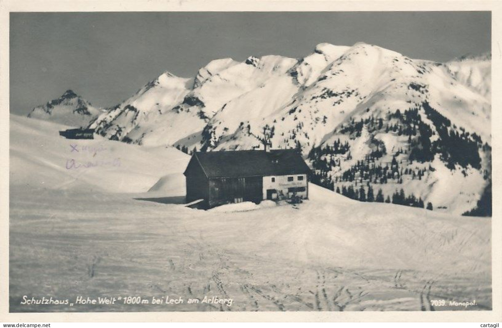 CPA ( Fotokarte)-16261-Autriche (Osterreich- Voralberg)-Lech-Schutzhaus "Hohe Welt" Envoi Gratuit - Lech