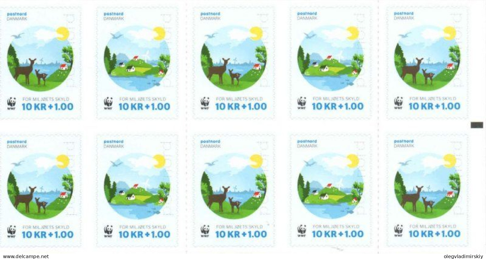 Denmark Danemark Danmark 2015 WWF Sheetlet Mint - Blocks & Sheetlets