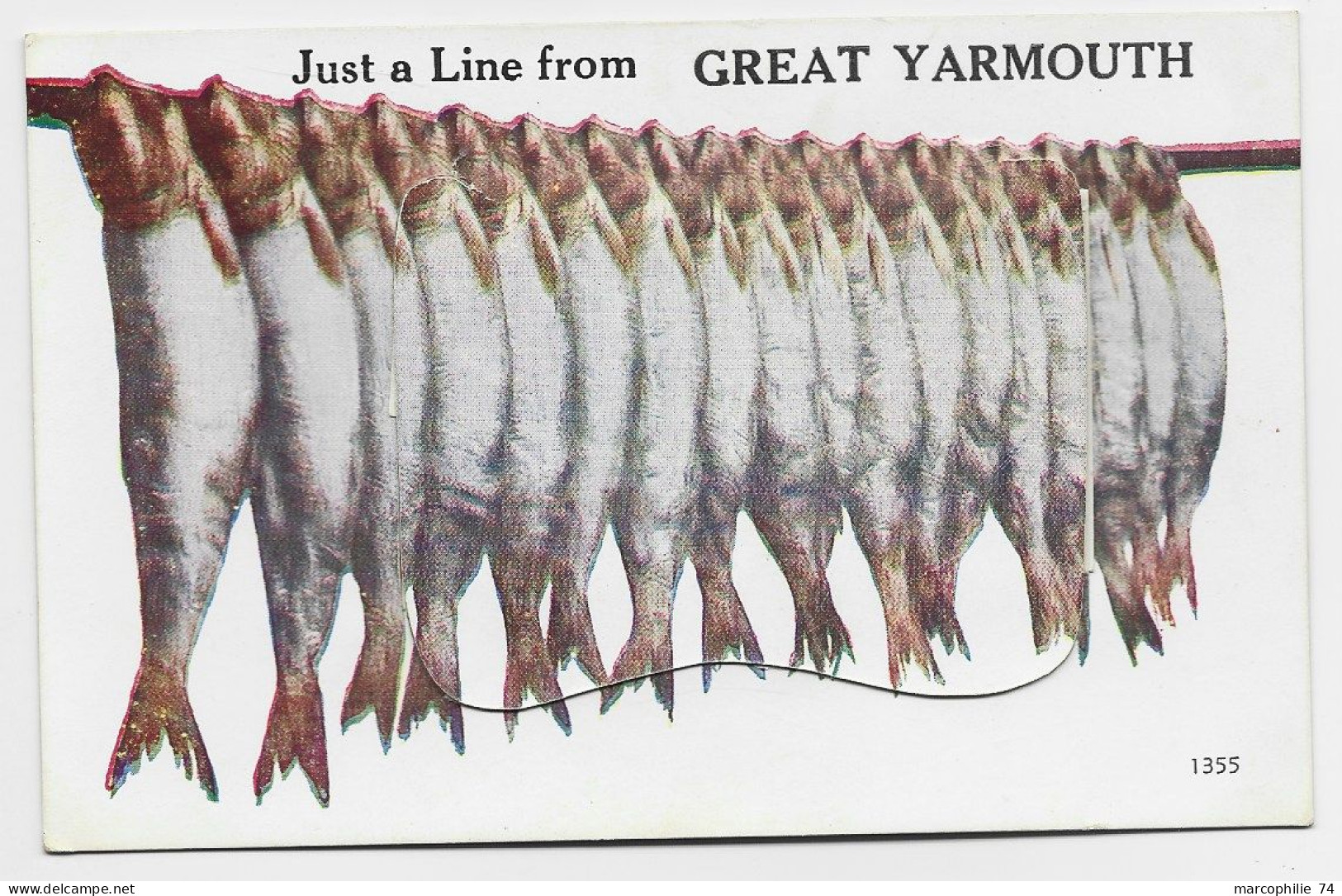 ENGLAND CARD JUST A LINE FROM GREAT YARMOUTH - Great Yarmouth