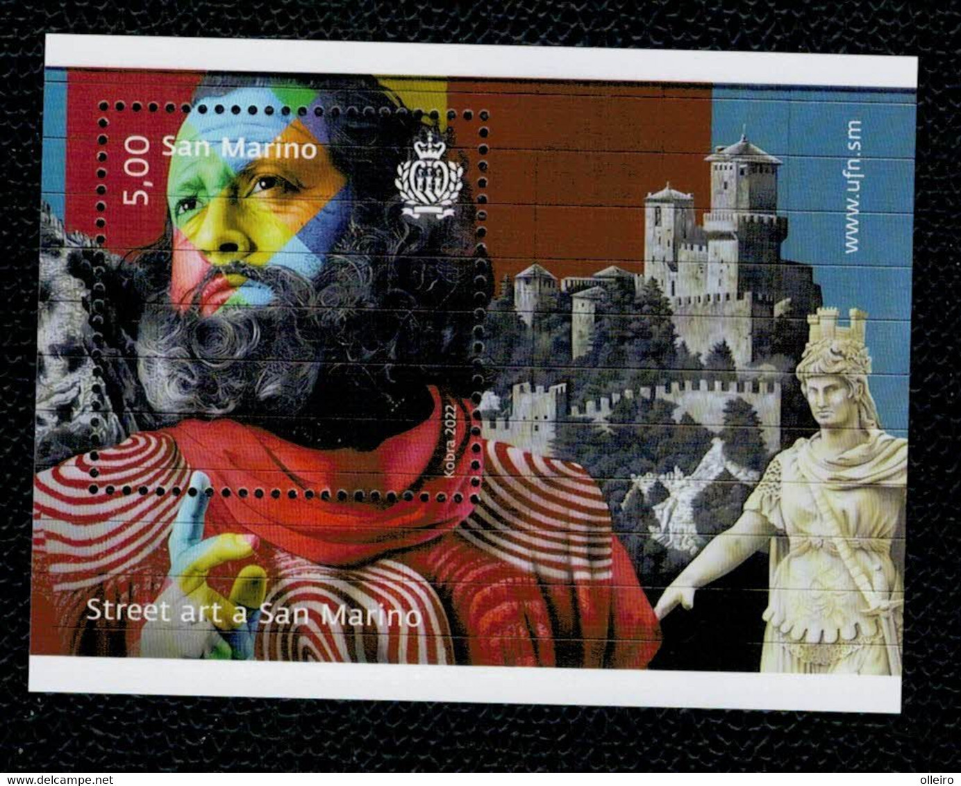 San Marino 2022 Street Art In San Marino 1v In Foglietto Complete Set ** MNH - Nuovi