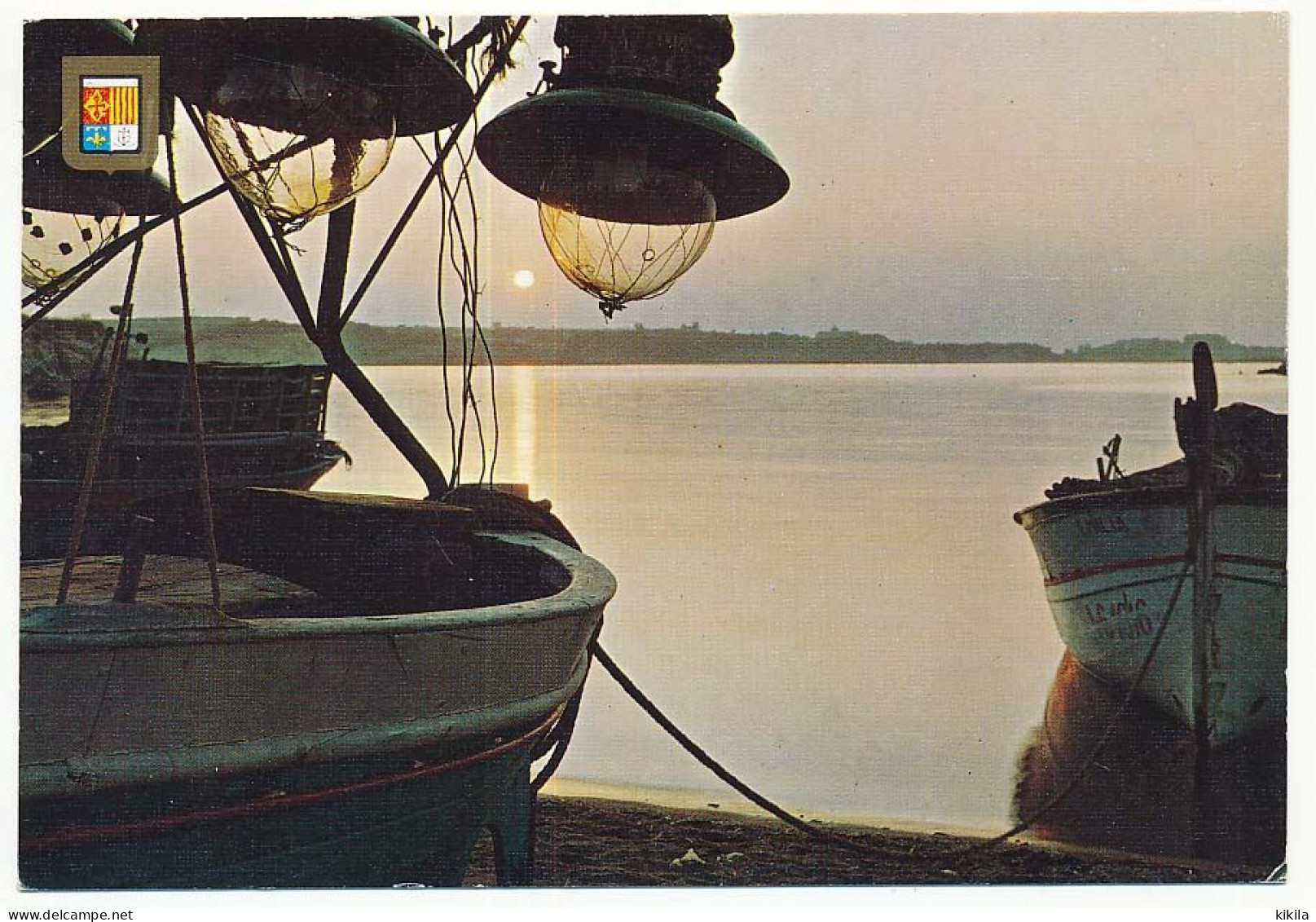 CPSM / CPM 10.5 X 15 Lumière Et Couleurs De La Méditerranée Coucher De Soleil  Sur Bateaux De Pêche Au Lamparo - Languedoc-Roussillon