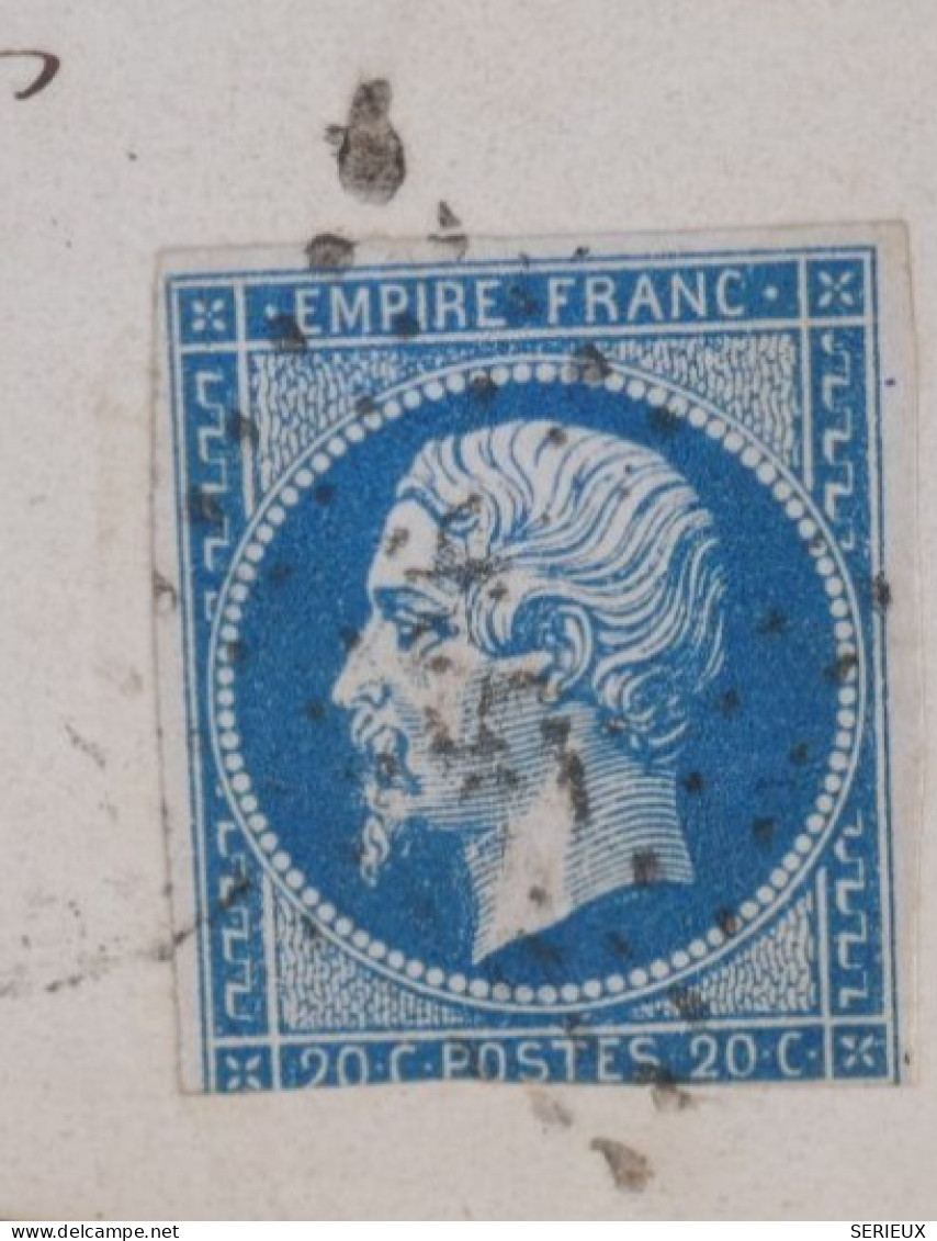 BZ3  FRANCE  BELLE LETTRE  1860 PONTOISE A PARIS  +N°14+AFF. INTERESSANT ++ - 1853-1860 Napoléon III