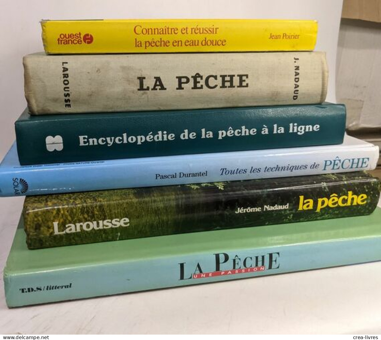 6 Livres Sur La Pêche: La Pêche (larousse) + La Pêche (Nadaud) + Connaître Et Réussir La Pêche En Eau Douce + La Pêche U - Fischen + Jagen