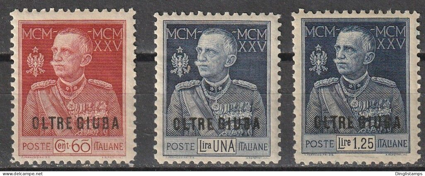 OLTRE GIUBA - 1925/26 25th Anniversary Emanuel III Reign - Oltre Giuba