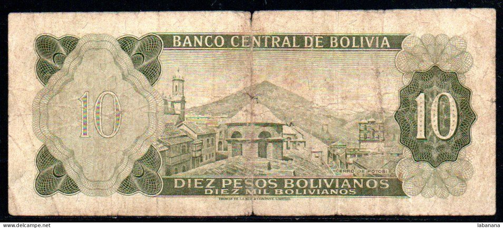 329-Bolivie 10 Pesos Bolivianos 1962 J168 - Bolivien