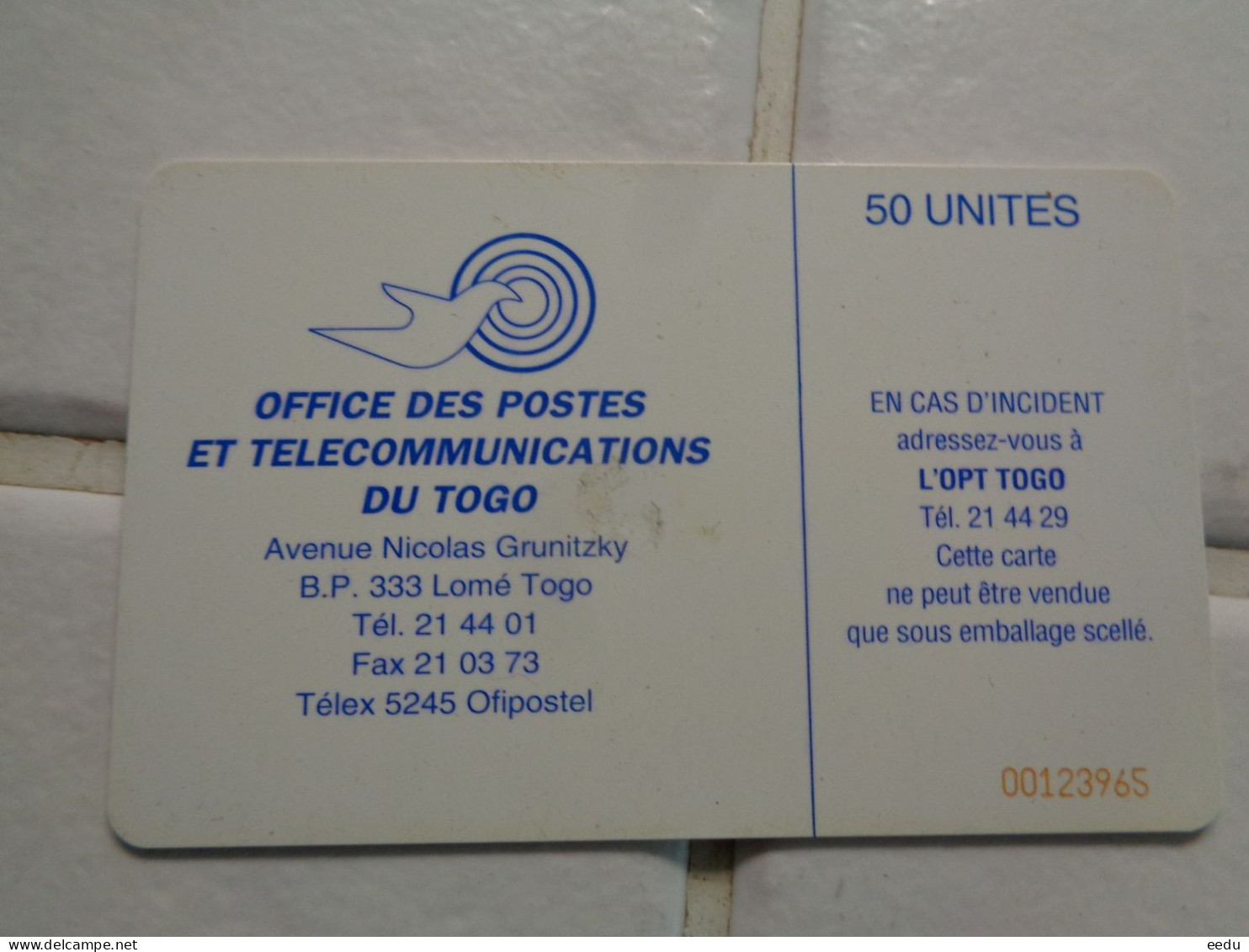 Togo Phonecard - Togo