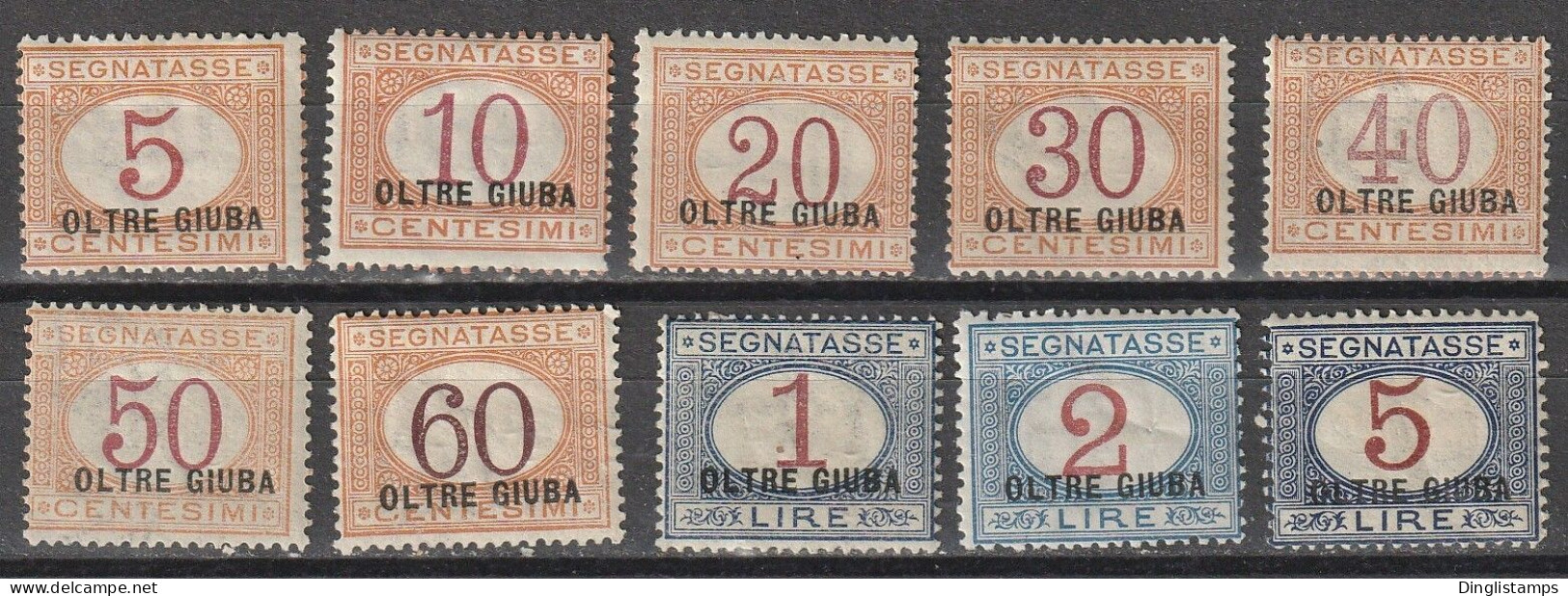 OLTRE GIUBA - 1926 Postage Dues - Oltre Giuba