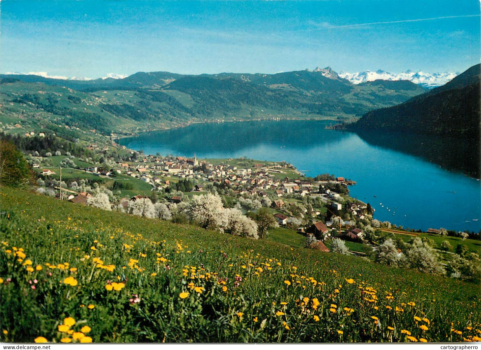 Switzerland Oberageri Mit Hochalpen - Oberägeri